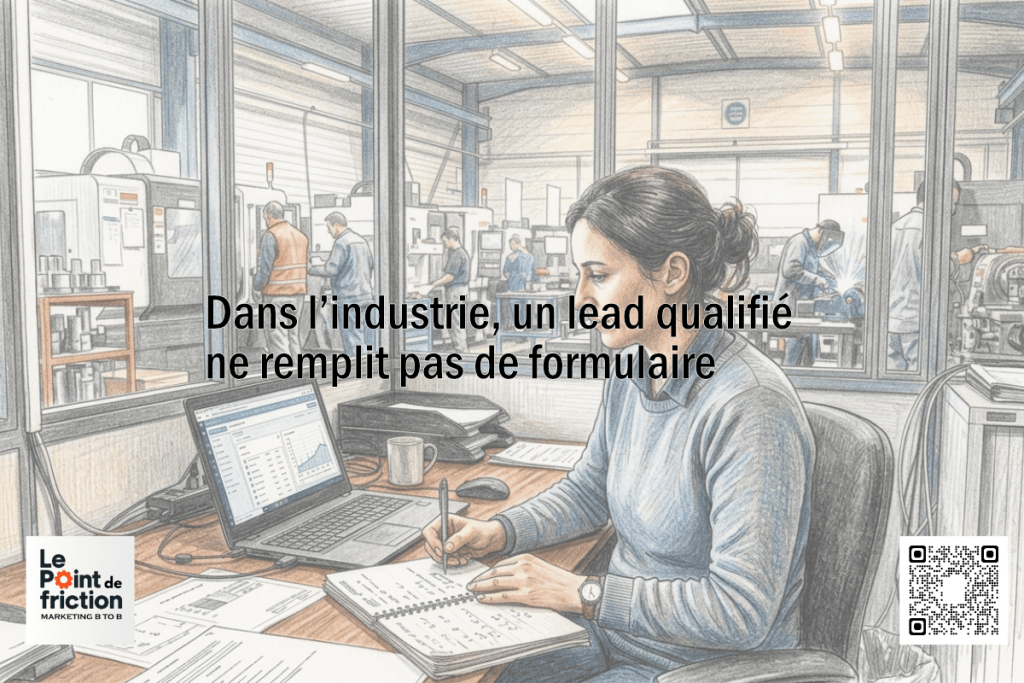 Dans l’industrie, un lead qualifié ne remplit pas de formulaire - Le point de friction - Marketing industriel