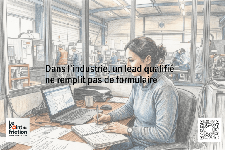 Dans l’industrie, un lead qualifié ne remplit pas de formulaire - Le point de friction - Marketing industriel