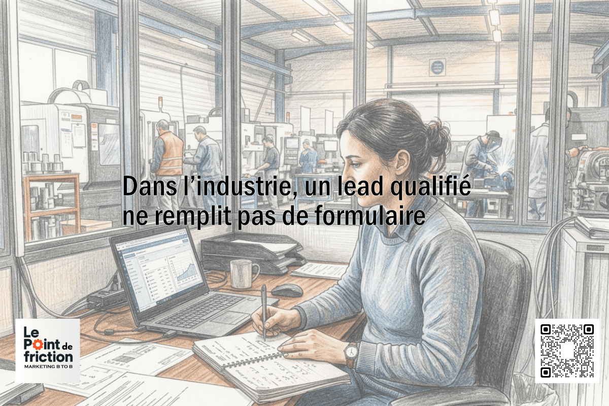Dans l’industrie, un lead qualifié ne remplit pas de formulaire - Le point de friction - Marketing industriel